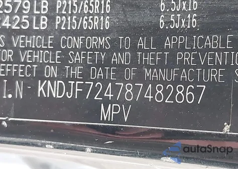 2008 Kia Sportage Lx z USA, uszkodzony, nr VIN KNDJF724787482867